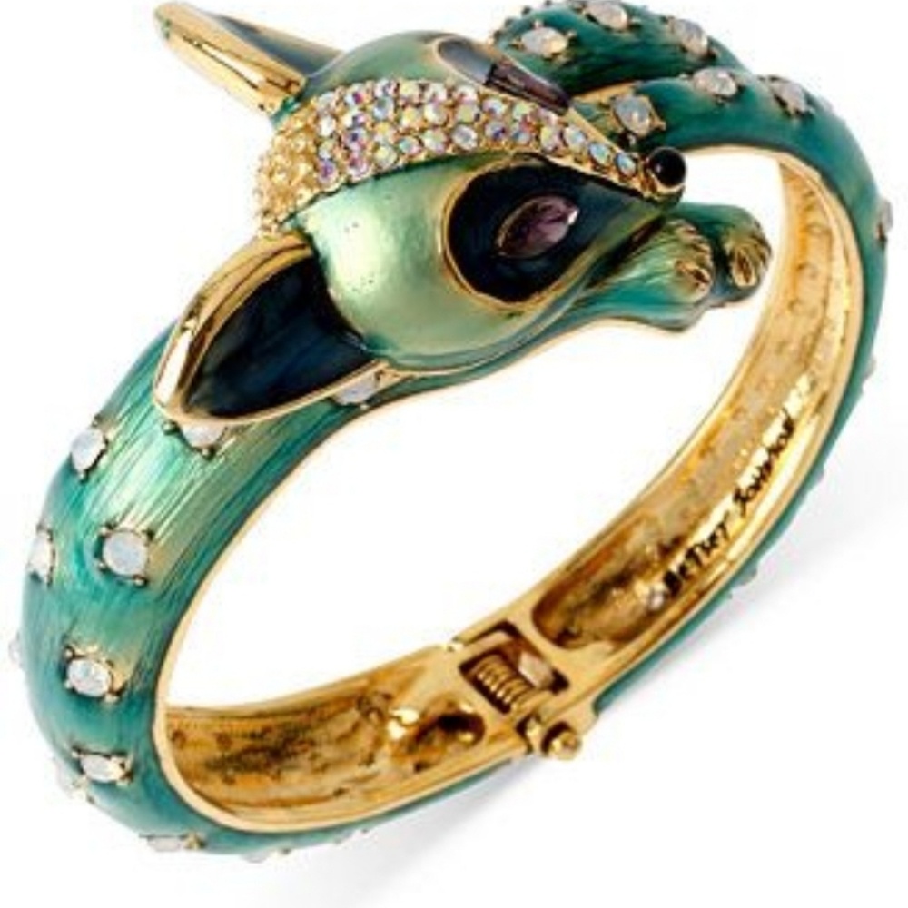 Betsey Johnson Foxy Fox Hinged Bracelet